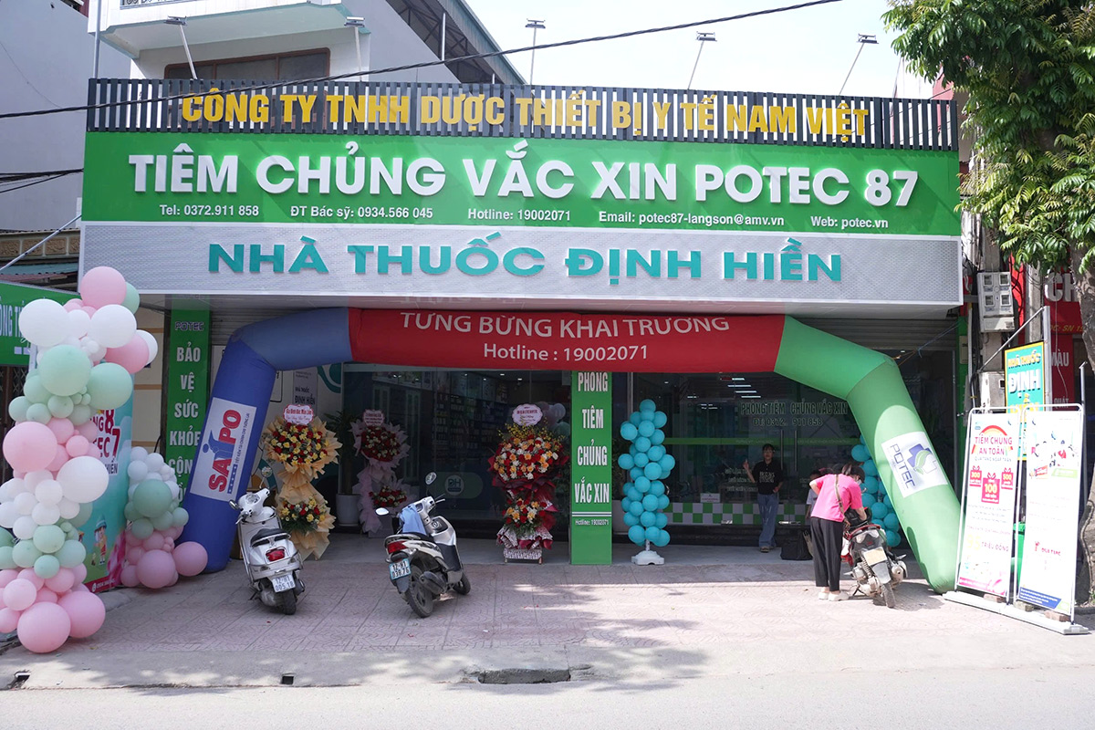 Khai trương Phòng tiêm chủng vắc xin Potec 87 Hữu Lũng, Lạng Sơn khai-truong-phong-tiem-chung-vac-xin-potec-87-huu-lung-lang-son